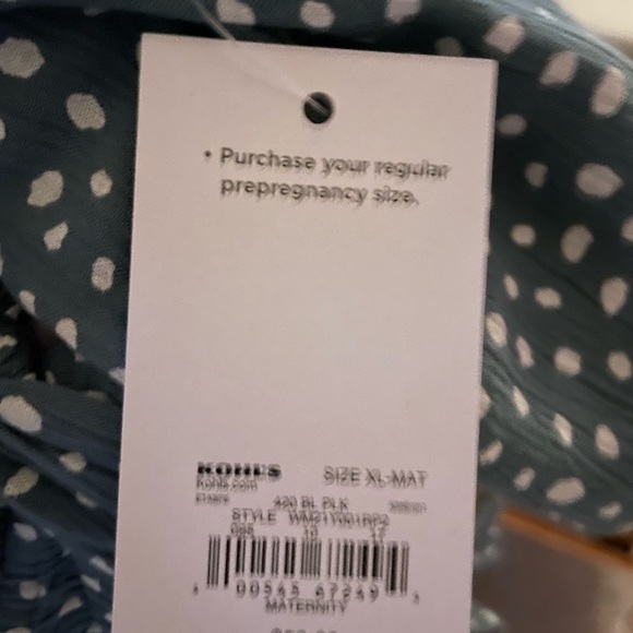 Maternity Sonoma Goods For Life Flutter Sleeve Wrap Dress Size: XL-MAT NWT - Picture 2 of 3